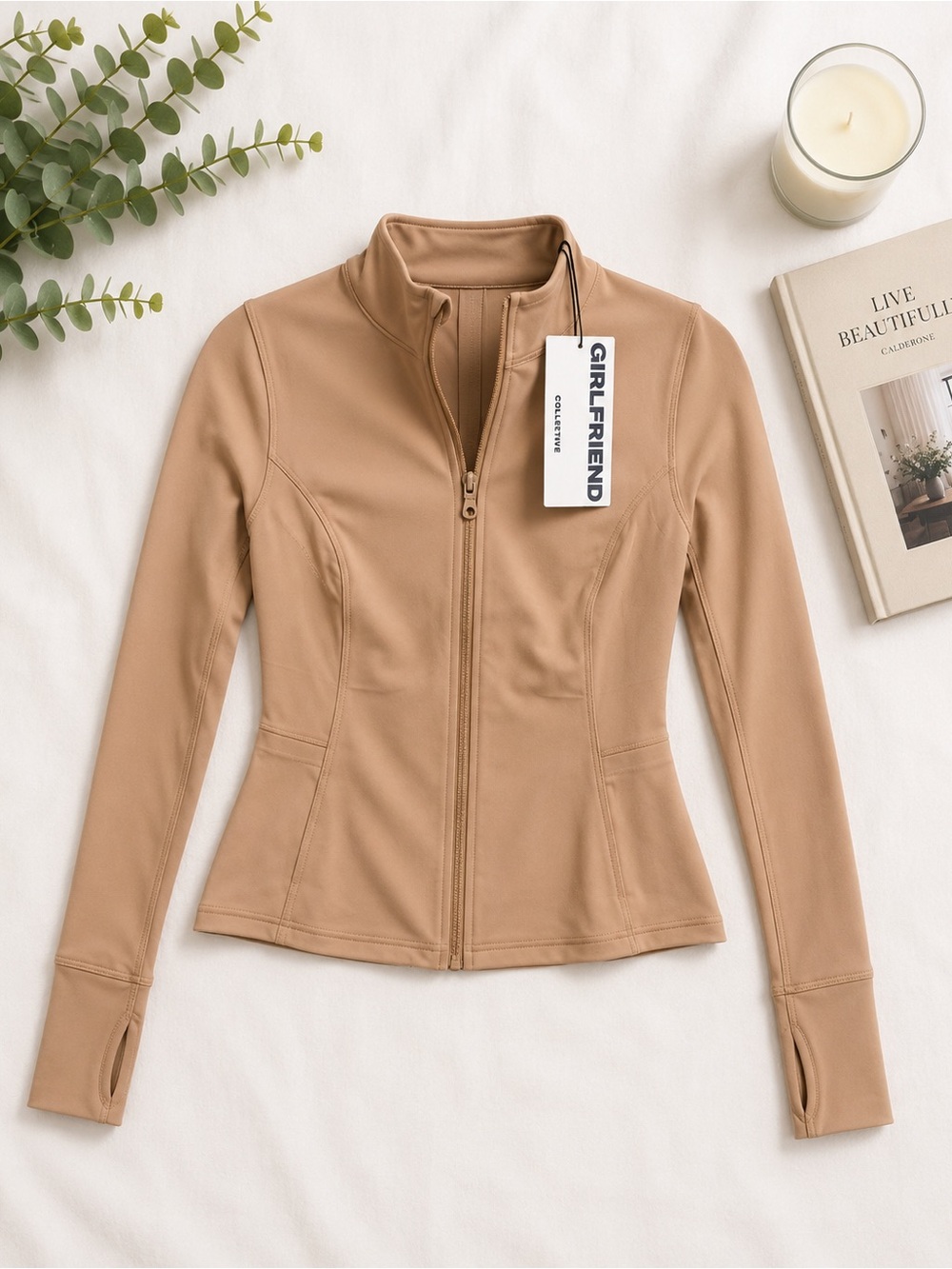 NWT Girlfriend Collective Zip-Up Jacket | Size Medium | Sustainable Activewear